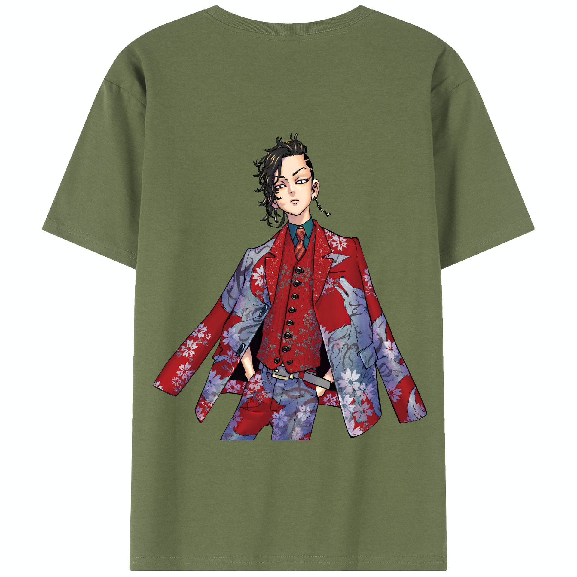 （画像用） 東京リベンジャーズ Tokyo Revengers 綿100％半袖Tシャツ（背面プリント）